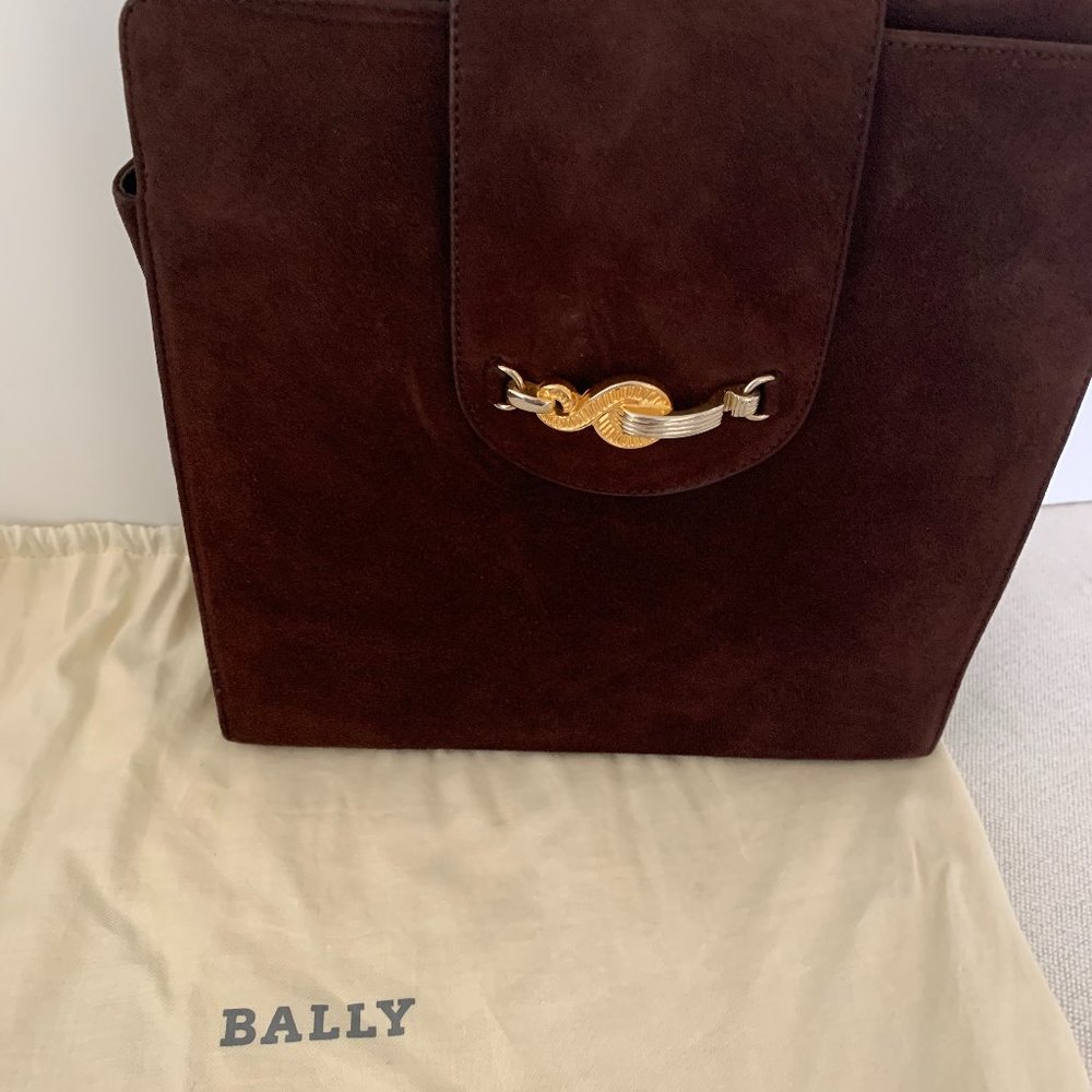 Bally - Brown crossbody bag - Genuine suede - Will not be marked down